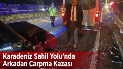 Karadeniz Sahil Yolu’nda Arkadan Çarpma Kazası