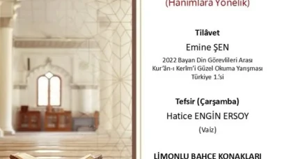 Ümraniye Müftülüğü’nden Hanımlara Yönelik Mukabele Programı