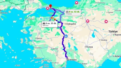 İstanbul Antalya Arası Kaç Km ve Kaç Saat? | Yol Tarifi