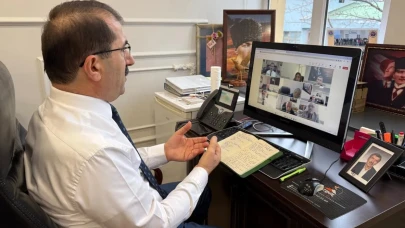 Artvin İl Millî Eğitim Müdürlüğü İlçe Müdürleriyle Çevrim İçi Değerlendirme Toplantısı Gerçekleştirdi