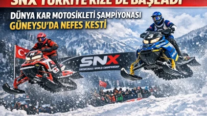 SNX Türkiye Rize’de Başladı: Dünya Kar Motosikleti Şampiyonası Güneysu’da Nefes Kesti