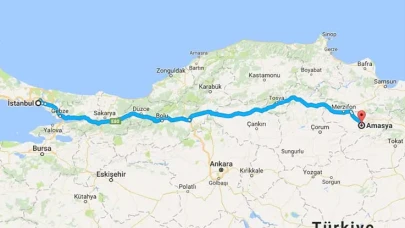 İstanbul Amasya Arası Kaç Km ve Kaç Saat? | Yol Tarifi