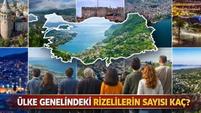Ülke genelindeki Rizelilerin sayısı kaç?