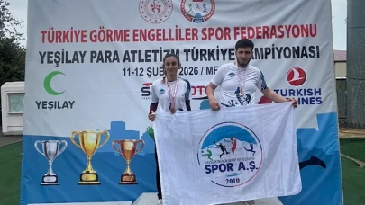 Kayseri'de sporculardan Para Atletizm Türkiye Şampiyonası’nda derece