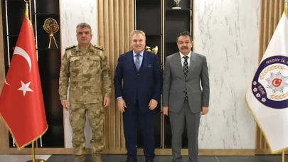 Hatay İl Emniyet Müdürü yılmaz, Aslan ve Şimşek'i Polisevi'nde ağırladı