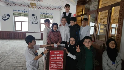 Oltu’da Miniklerden Ramazan’a Anlamlı Karşılama