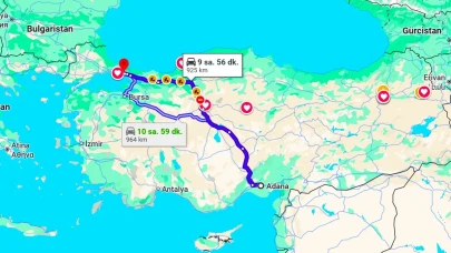 İstanbul Adana Arası Kaç Km ve Kaç Saat