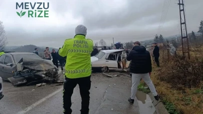 Ordu'da iki otomobil çarpıştı: 2 yaralı