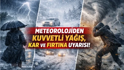 Meteorolojiden kuvvetli yağış, kar ve fırtına uyarısı