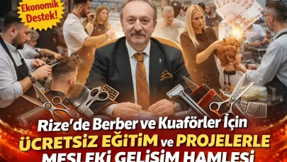 Rize'de Berber ve Kuaförler İçin Ücretsiz Eğitim ve Projelerle Mesleki Gelişim Hamlesi