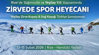 Rize’de 'Bağımsızlık ve Yeşilay Yılı' Kapsamında Zirvede Spor Heyecanı