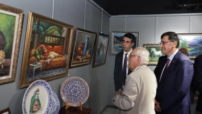 Başkan Kahveci, Ünlü Ressam Adil Özkan'ın Sergisini Ziyaret Etti