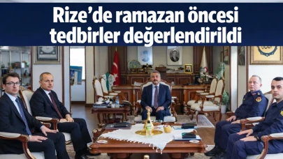 Rize'de ramazan öncesi tedbirler değerlendirildi