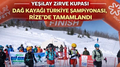 Yeşilay Zirve Kupası Dağ Kayağı Türkiye Şampiyonası, Rize'de tamamlandı