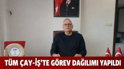 Tüm Çay-İş’te Görev Dağılımı Yapıldı