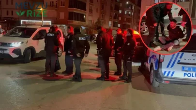 Aksaray'da trafik kazası kısa sürede kavgaya dönüştü : Ortalık savaş alanına döndü