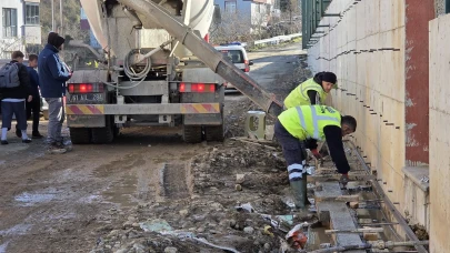 Arsin’de Fen İşleri Ekiplerinden Yoğun Mesai