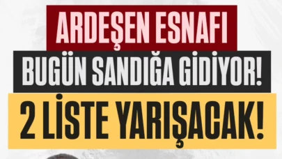 Ardeşen Esnafı Yeni Yönetimini Seçiyor