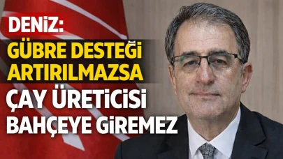 CHP'li Deniz'den çay üreticilerine gübre desteği çağrısı! Maliyetler düşürülmeli