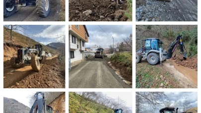 Trabzon’da Yol Seferberliği Sürüyor: 9 İlçede Eş Zamanlı Çalışma