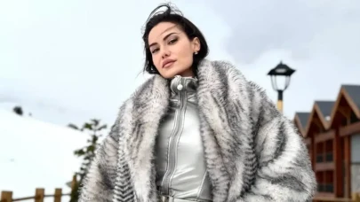Fahriye Evcen kış tatilinden yeni kareler paylaştı