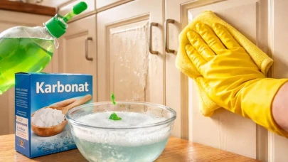 Karbonatlı Temizlik Sırrı: Mutfak Dolaplarındaki Yağlardan Kurtulmanın Yolu!
