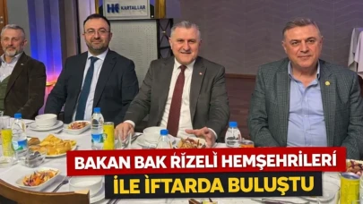 Bakan Osman Aşkın Bak, Ankara'da Rizelilerle İftar Programında Buluştu