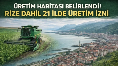 Üretim haritası belirlendi! Rize dahil 21 ilde üretim izni çıktı