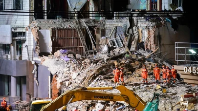 Çin'de bina çöktü: 7 ölü, 2 yaralı