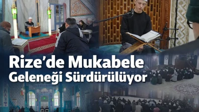 Rize’de Mukabele Geleneği Sürdürülüyor