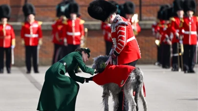 Prenses Kate, Aziz Patrick Günü'nde Maskot Kurt Köpeği ile Buluştu!