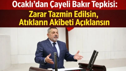 Ocaklı’dan Çayeli Bakır Tepkisi: Zarar Tazmin Edilsin, Atıkların Akıbeti Açıklansın