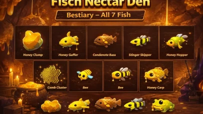 Fisch Nectar Den Bestiary – All 7 Fish