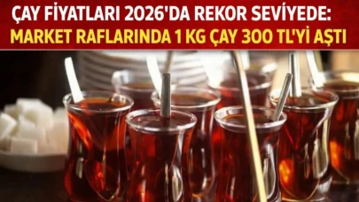 Çay Fiyatları 2026’da Rekor Seviyede: Market Raflarında 1 Kg Çay 300 TL’yi Aştı