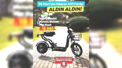 A101'de Büyük İndirim: Elektrikli Motorlu Bisiklet 19.990 TL ile Şimdi Satışta!