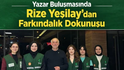 Yazar Buluşmasında Rize Yeşilay’dan Farkındalık Dokunuşu
