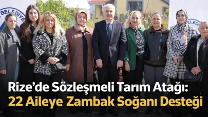Rize’de Sözleşmeli Tarım Atağı: 22 Aileye Zambak Soğanı Desteği