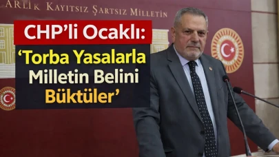 CHP’li Ocaklı: “Torba Yasalarla Milletin Belini Büktüler”