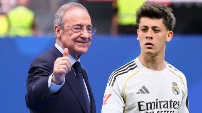 Florentino Perez, Soyunma Odasında Arda Güler'i Özel Olarak Kutladı!