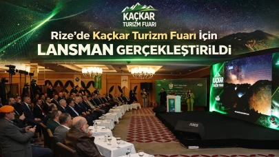Rize’de Kaçkar Turizm Fuarı için lansman gerçekleştirildi