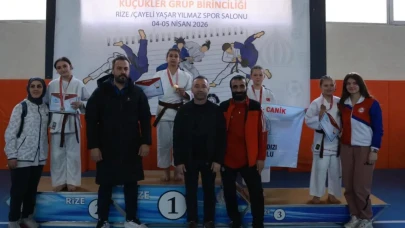 Rize'de Gerçekleşen Okul Sporları Judo Grup Birinciliği'nde Rize Ekibi Zirveyi Korudu