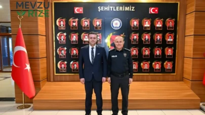 Rize'de Polis Haftası Kapsamında Anlamlı Ziyaret: İl Millî Eğitim Müdürü Akmeşe, Emniyet Müdürlüğü'nü Ziyaret Etti