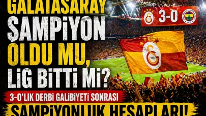 Galatasaray, Fenerbahçe'yi 3-0 yenerek şampiyonluk iddialarını güçlendirdi!