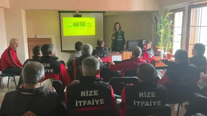 Rize'de İtfaiye Ekiplerine Bağımlılıkla Mücadele Eğitimi ve YEDAM'ın Önemi Vurgulandı