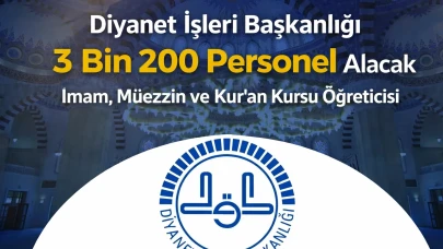 Diyanet İşleri Başkanlığı 3 Bin 200 Personel Alacak: İmam, Müezzin ve Kur’an Kursu Öğreticisi