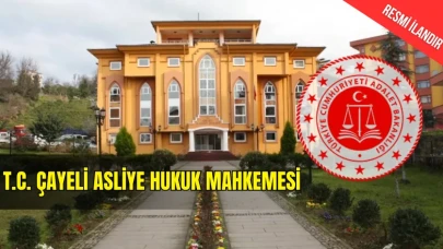 ÇAYELİ ASLİYE HUKUK MAHKEMESİ