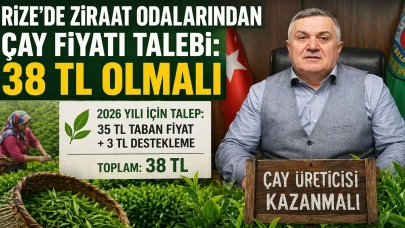 Rize’de Ziraat Odalarından Çay Fiyatı Talebi: 38 TL Olmalı