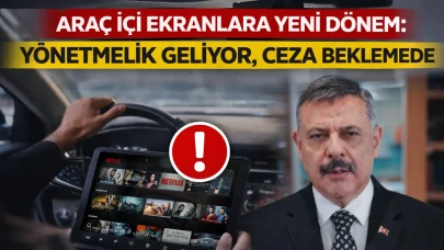 Araç içi ekranlara yeni dönem: Yönetmelik geliyor, ceza beklemede