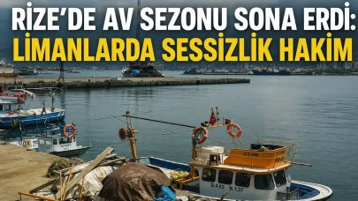 Rize’de Av Sezonu Sona Erdi: Limanlarda Sessizlik Hakim
