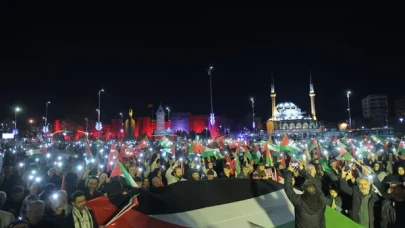 Kayseri'de Filistin'e Destek İçin Coşkulu Yürüyüş Gerçekleştirildi